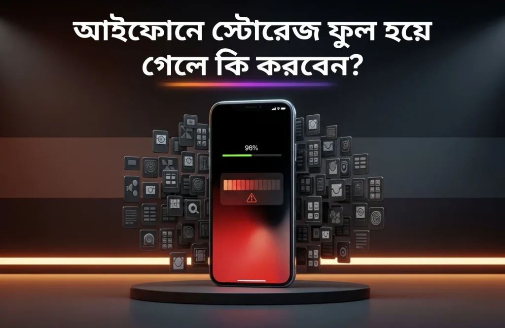 আইফোনে স্টোরেজ ফুল হয়ে গেলে কি করবেন?