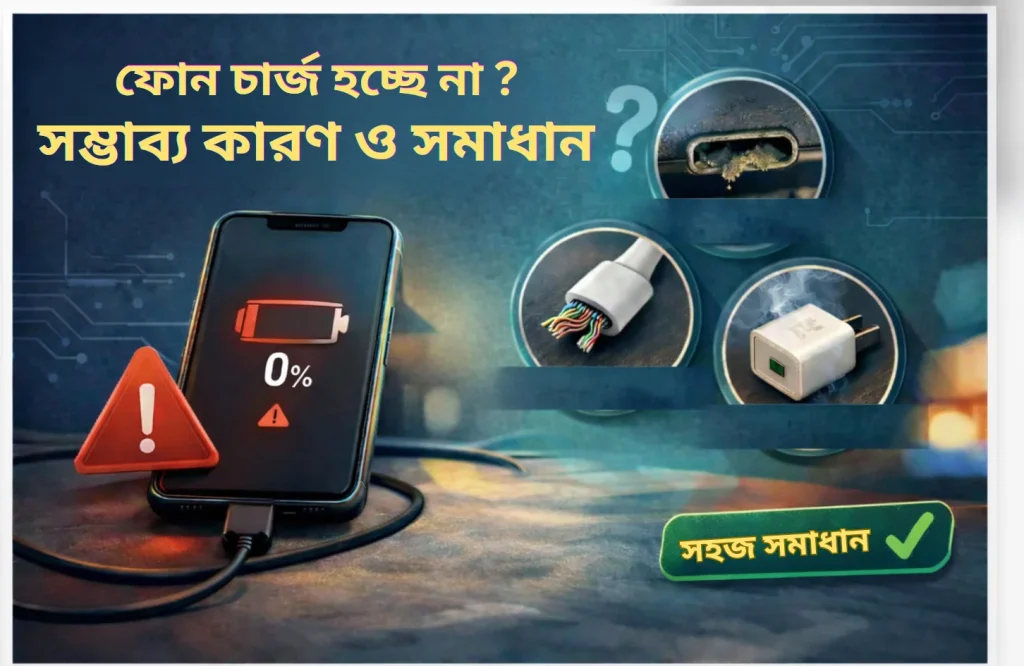 ফোনে চার্জ না হলে করণীয়