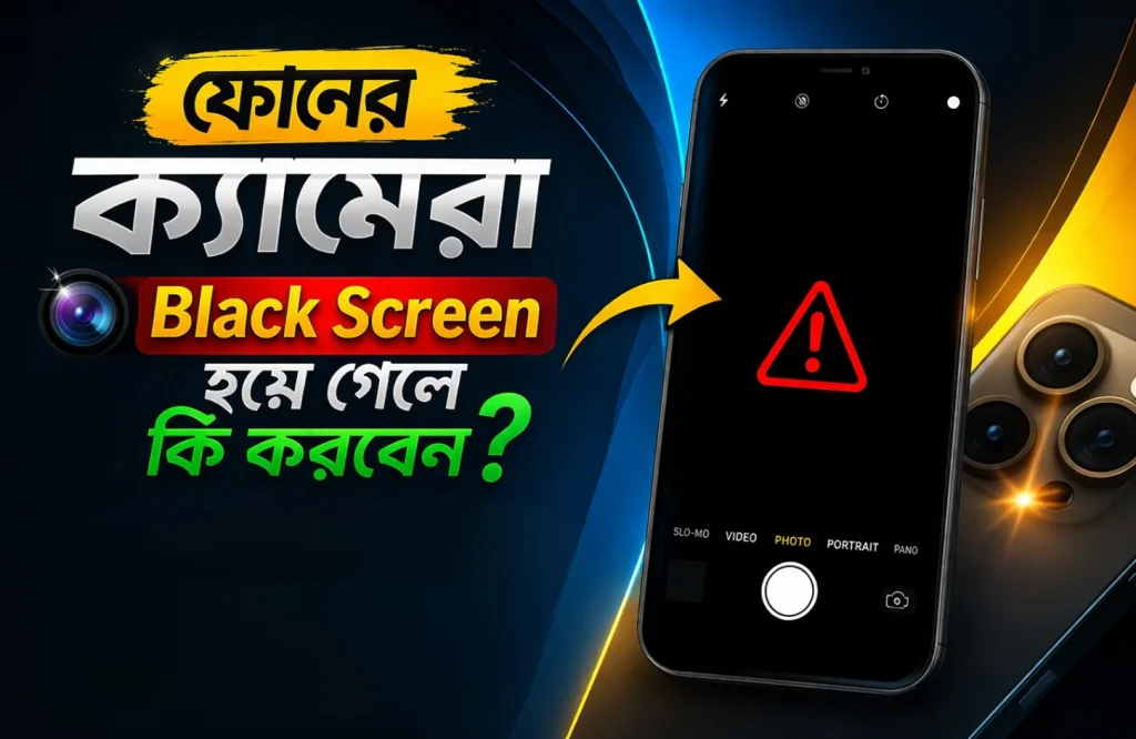 ফোনের ক্যামেরা Black Screen হয়ে গেলে কি করবেন