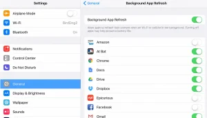 Turn Off Background App Refresh